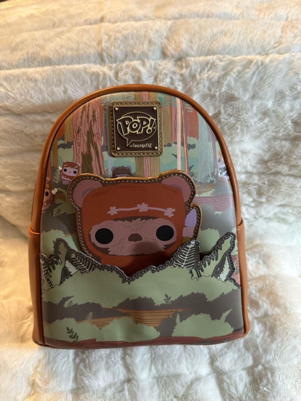 NEW Disney Funko Pop Star Wars Ewok Loungefly Backpack